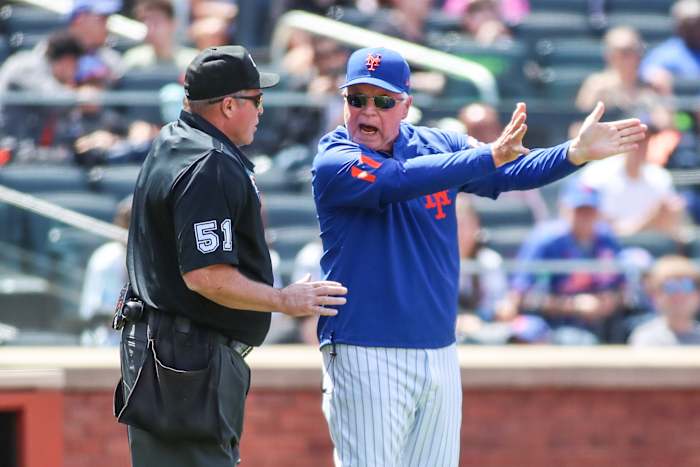 Buck Showalter was ejected for the first time as manager of the Mets on Tuesday night.